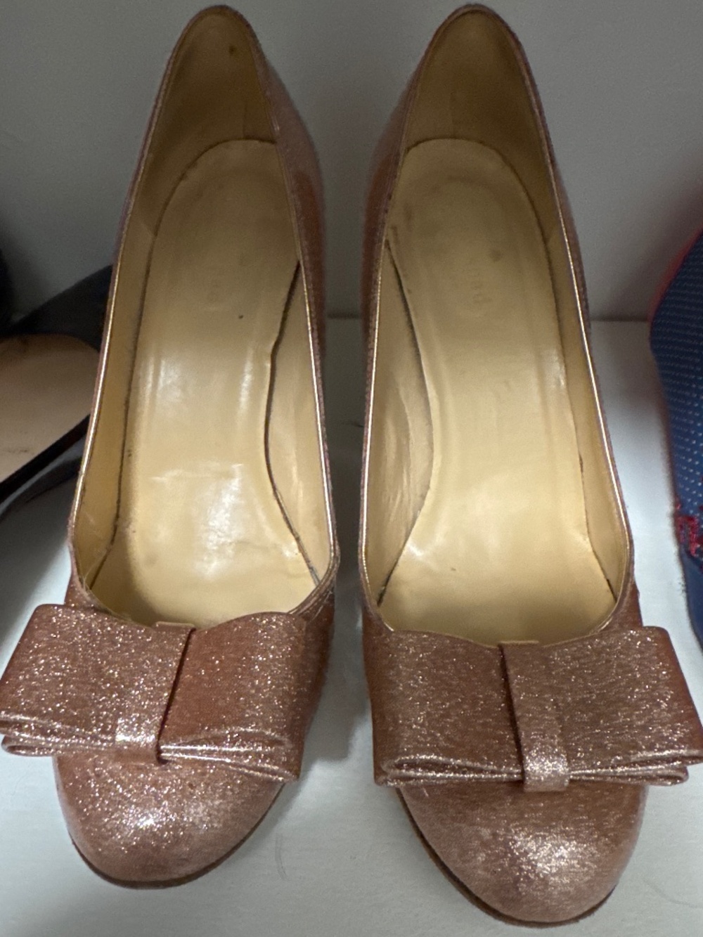 Kate Spade Sparkle Champagne Pumps Size 7 1/2